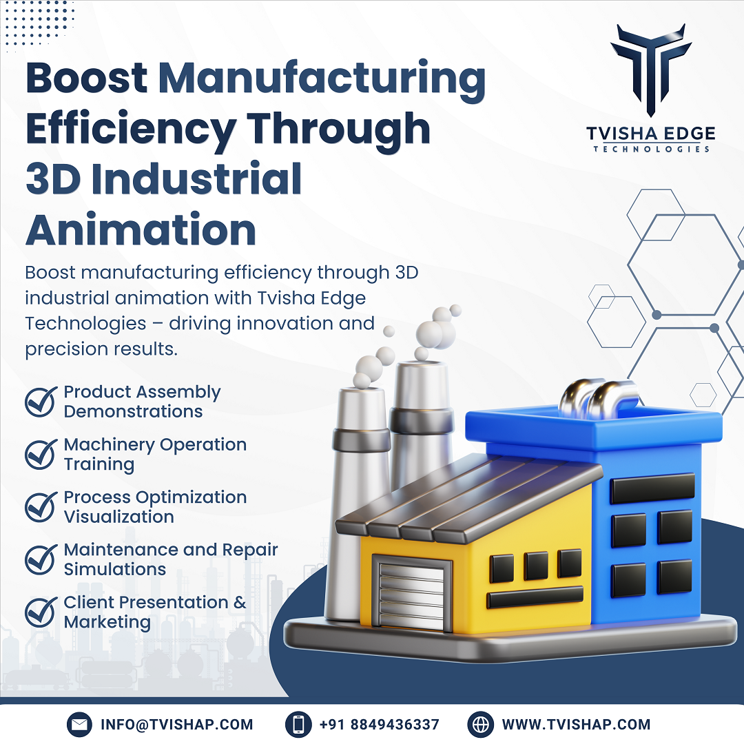 boost manufacturing efficiency through 3d industrial animation