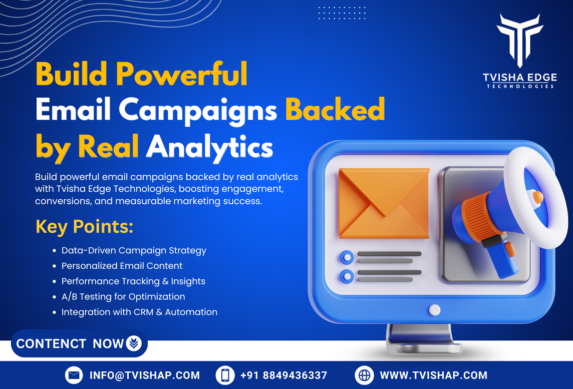 build powerful email campaigns backed by real analytics