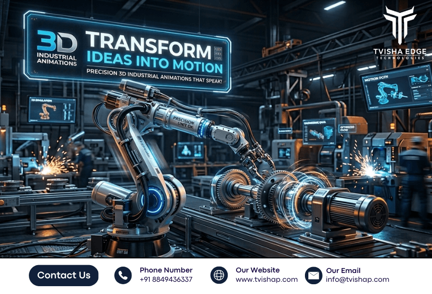 industrial workflows explained with 3d animation in india