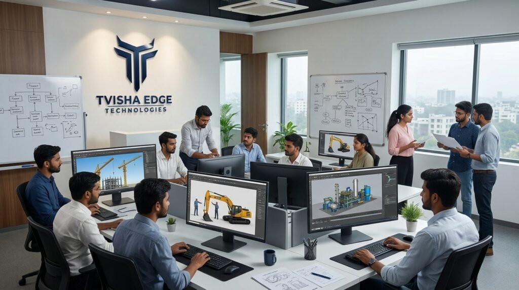 Office Staff Making 3D Design 