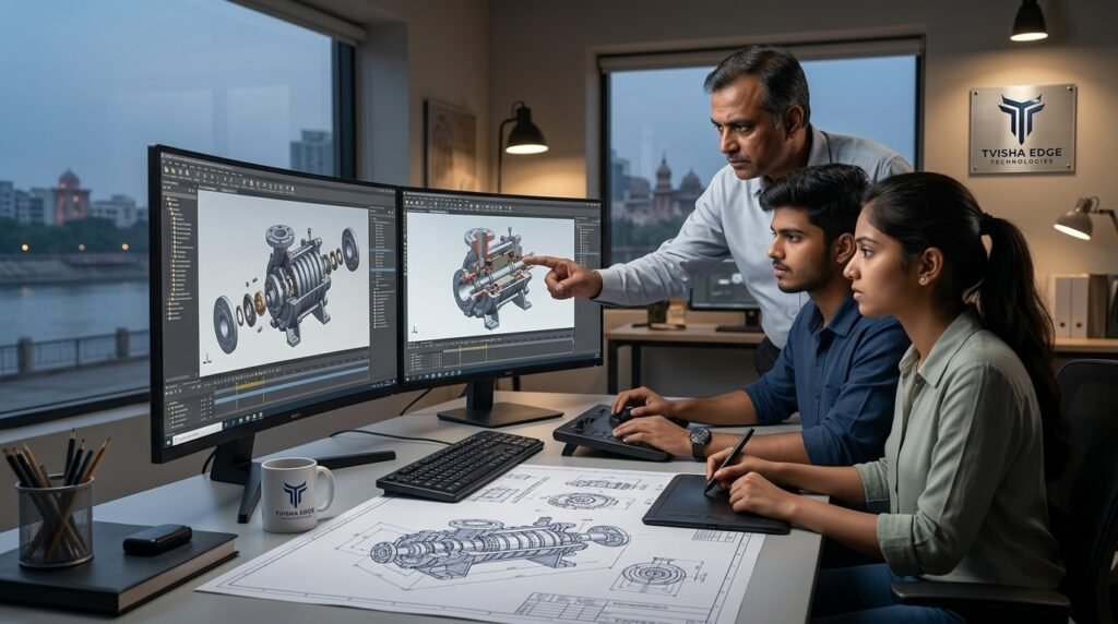 3D Design Creating by office Staff