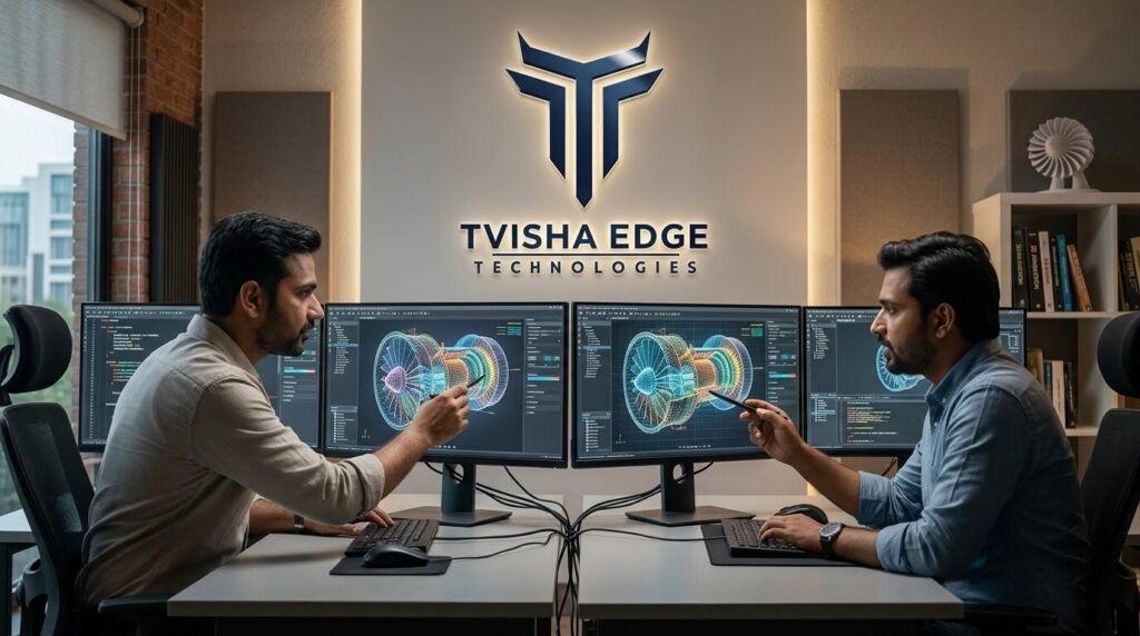 2 people Discussing on Product Animation
