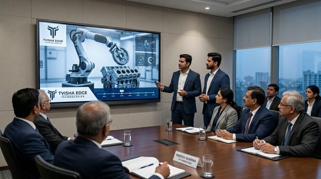 Sales team Presenting Product