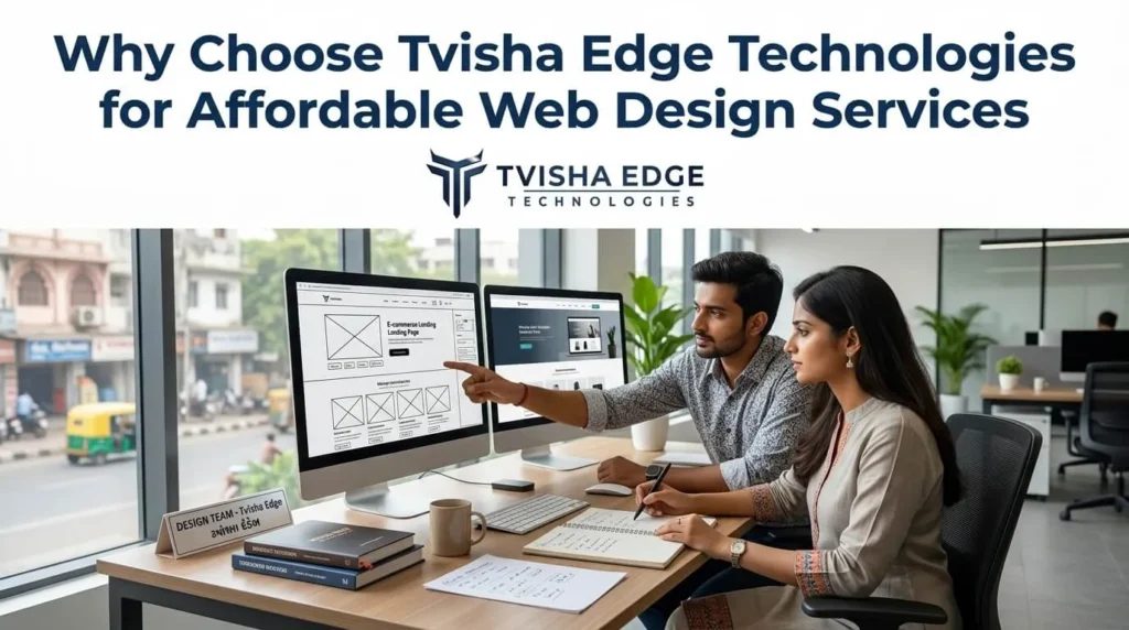 Web designers reviewing mockups