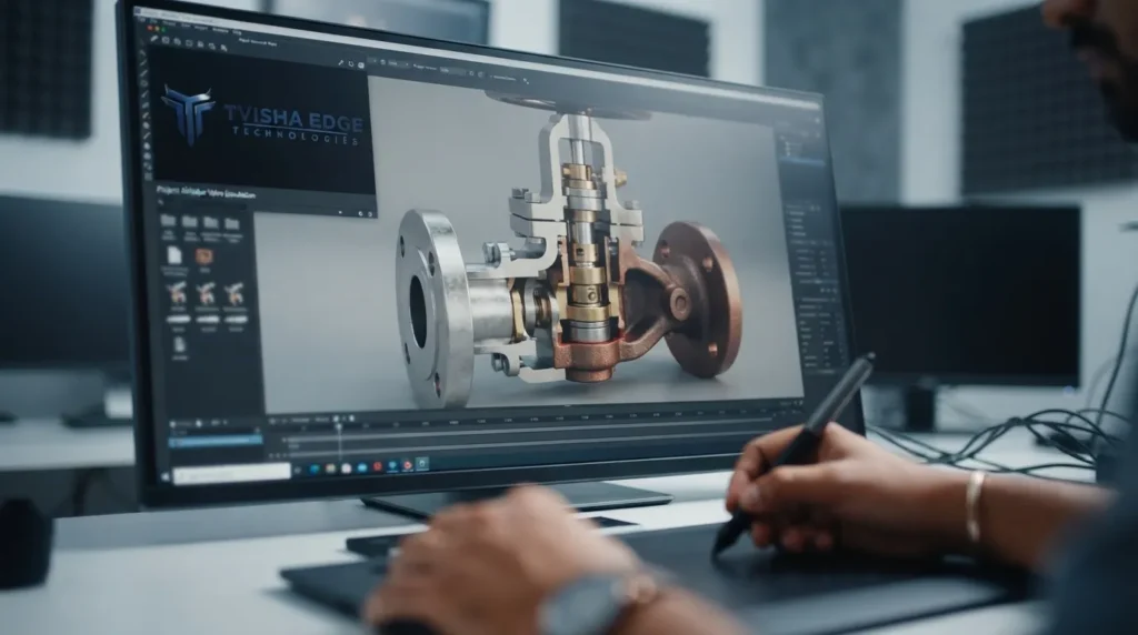 cad based 3d machine animation